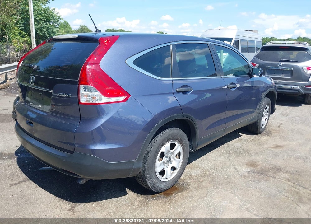 2012 HONDA CR-V LX VIN: 5J6RM4H30CL049956