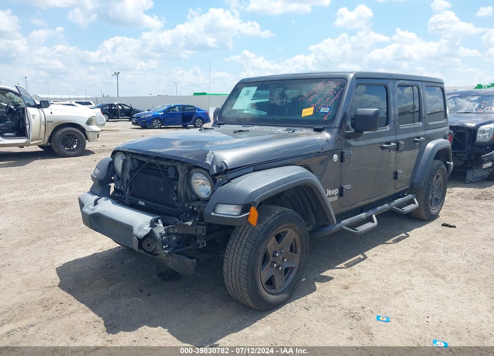 2018 JEEP WRANGLER UNLIMITED SPORT 4X4 VIN: 1C4HJXDN7JW305492