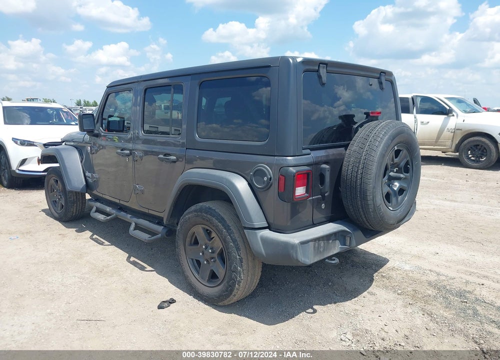 2018 JEEP WRANGLER UNLIMITED SPORT 4X4 VIN: 1C4HJXDN7JW305492