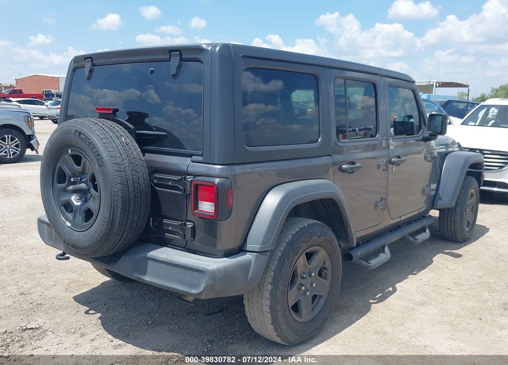 2018 JEEP WRANGLER UNLIMITED SPORT 4X4 VIN: 1C4HJXDN7JW305492