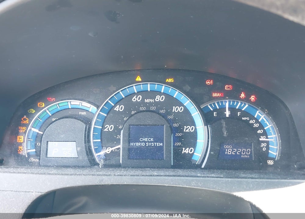 2012 TOYOTA CAMRY HYBRID LE VIN: 4T1BD1FK1CU056047