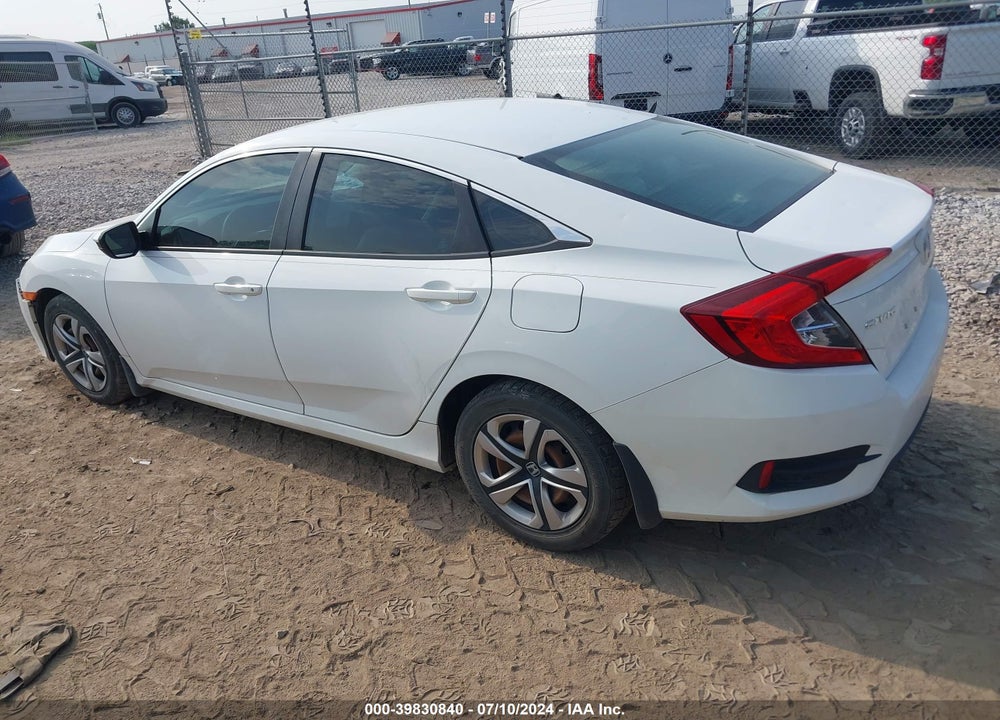2016 HONDA CIVIC LX VIN: 19XFC2F53GE038503
