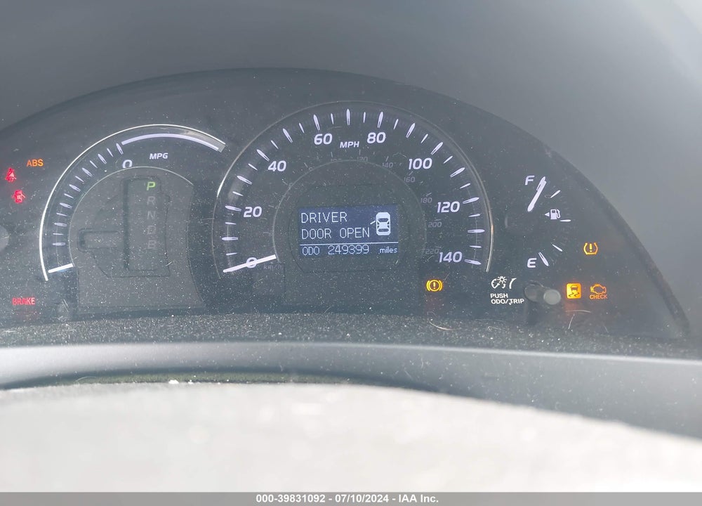 2011 TOYOTA CAMRY HYBRID VIN: 4T1BB3EK9BU137072