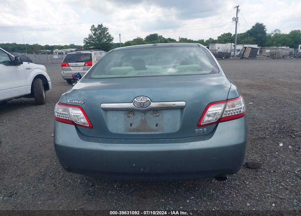2011 TOYOTA CAMRY HYBRID VIN: 4T1BB3EK9BU137072