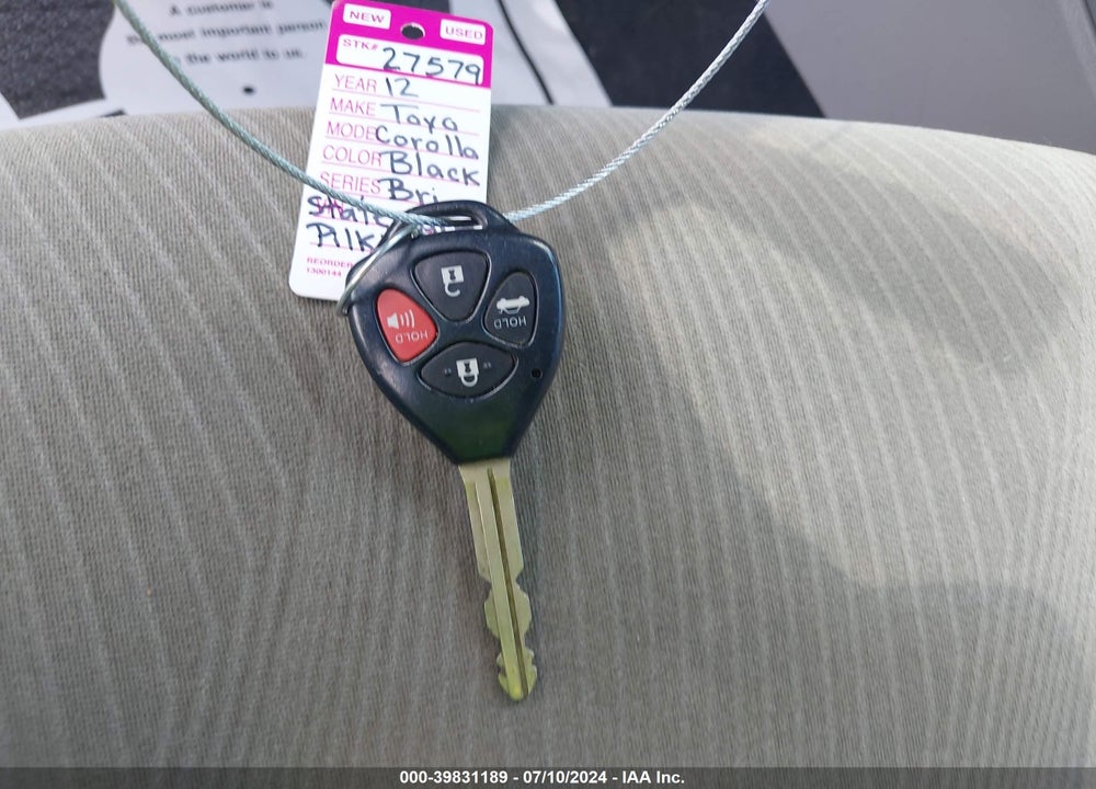 2012 TOYOTA COROLLA LE VIN: 5YFBU4EE1CP036797
