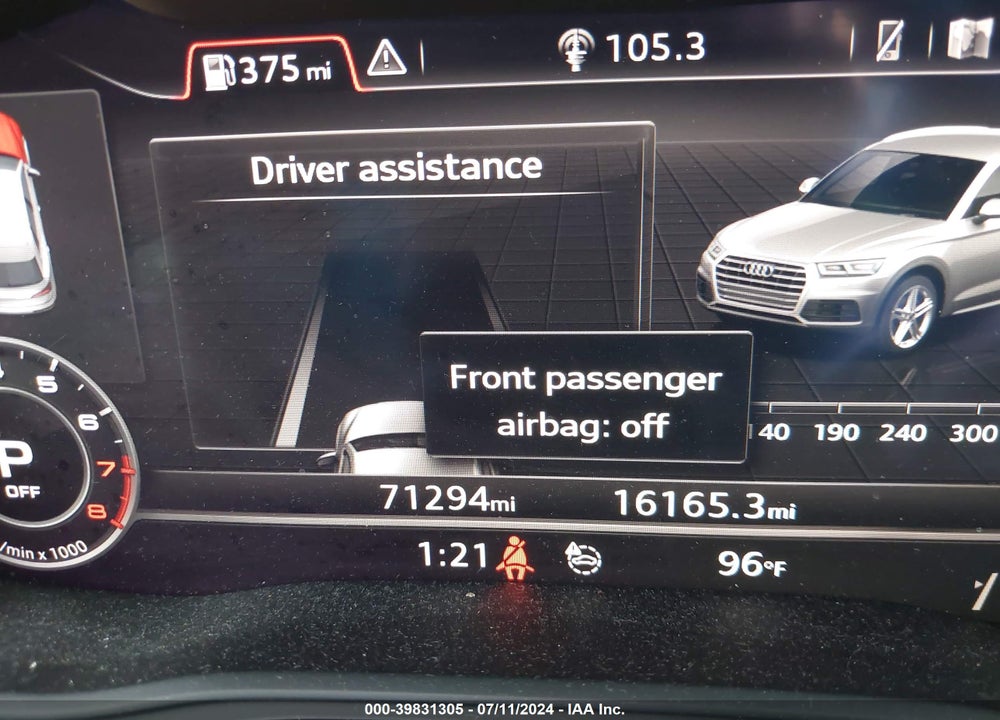 2018 AUDI Q5 2.0T PREMIUM/2.0T TECH PREMIUM VIN: WA1CNAFY1J2091085