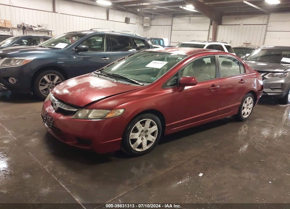 2009 HONDA CIVIC LX VIN: 2HGFA16599H547715