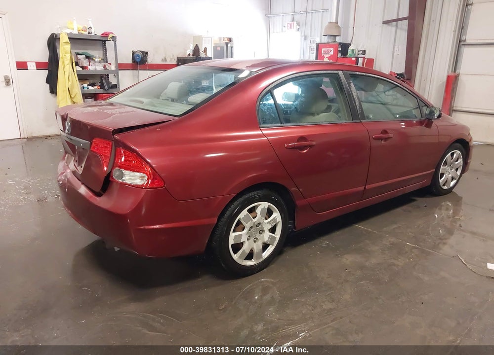 2009 HONDA CIVIC LX VIN: 2HGFA16599H547715