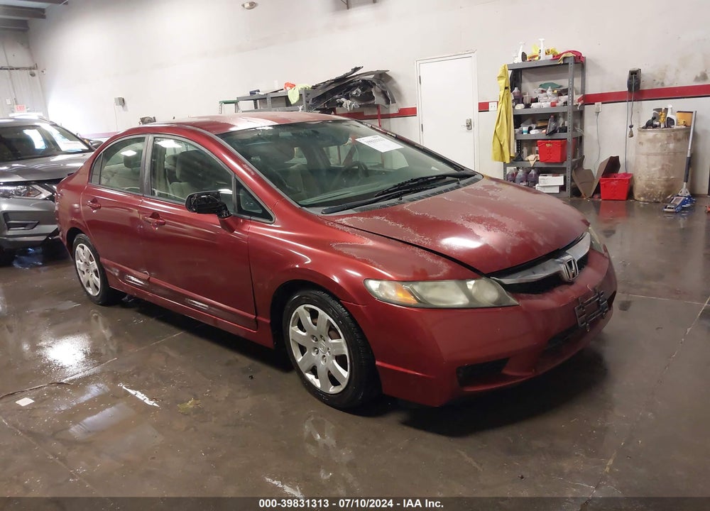 2009 HONDA CIVIC LX VIN: 2HGFA16599H547715