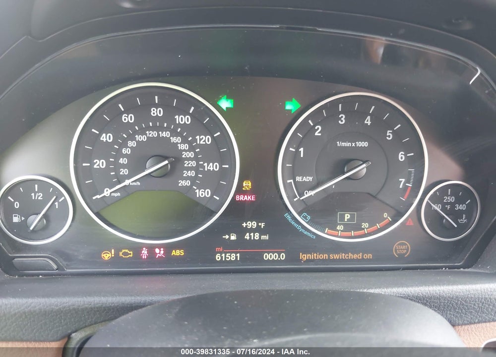 2015 BMW 328I VIN: WBA3A5C54FF606841