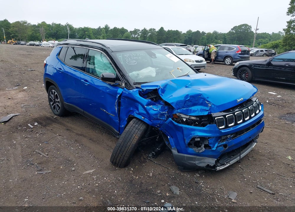 2022 JEEP COMPASS LIMITED 4X4 VIN: 3C4NJDCB2NT180745