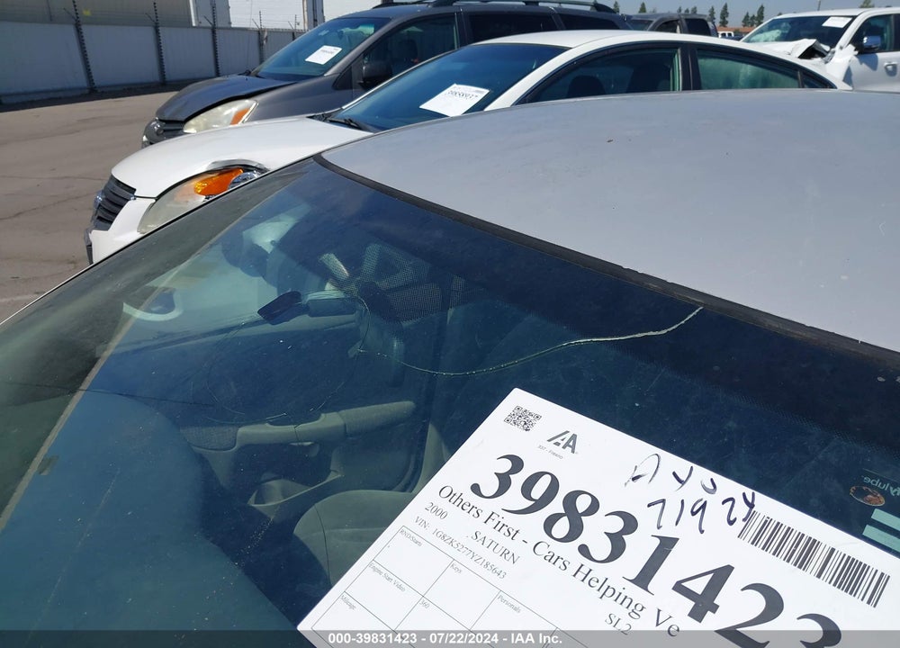 2000 SATURN SL2 VIN: 1G8ZK5277YZ185643
