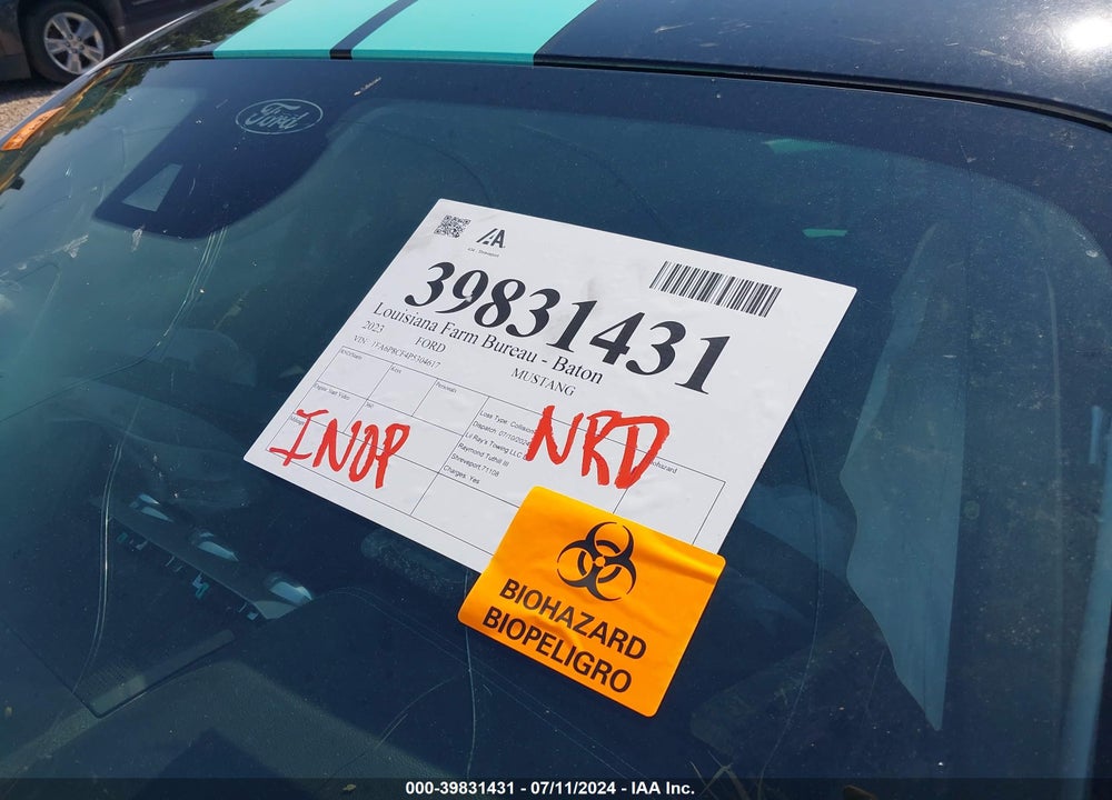 2023 FORD MUSTANG GT PREMIUM FASTBACK VIN: 1FA6P8CF4P5304617