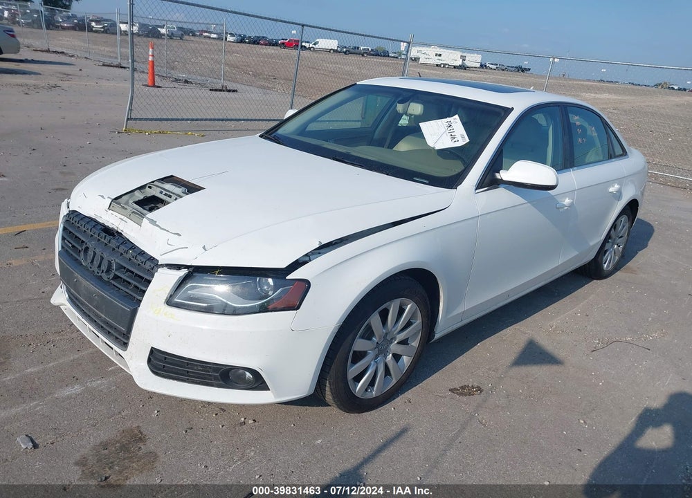 2011 AUDI A4 2.0T PREMIUM VIN: WAUFFAFL6BN035712