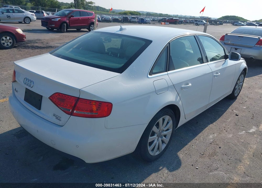 2011 AUDI A4 2.0T PREMIUM VIN: WAUFFAFL6BN035712