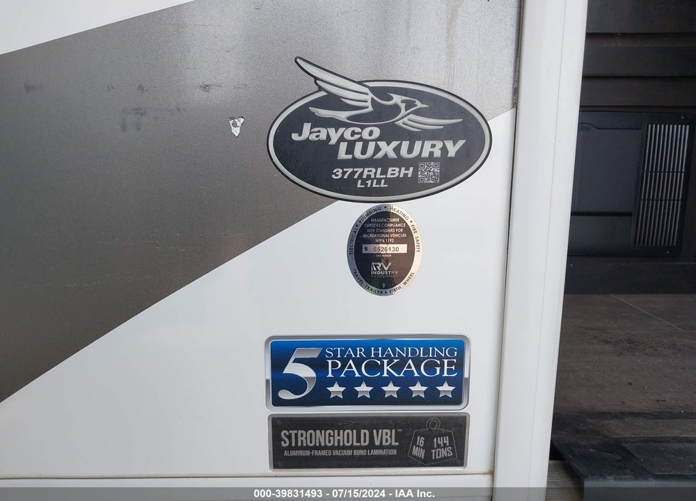 2020 JAYCO OTHER VIN: 1UJCJ0BY2L1LL0370