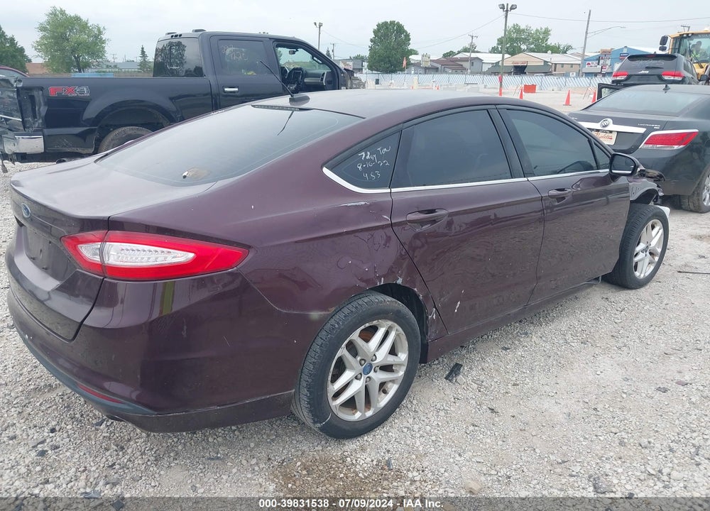 2013 FORD FUSION SE VIN: 3FA6P0HR6DR255739