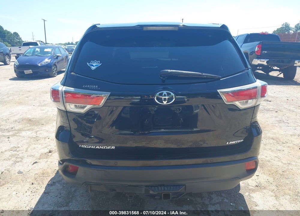 2016 TOYOTA HIGHLANDER LIMITED V6 VIN: 5TDYKRFH7GS142836