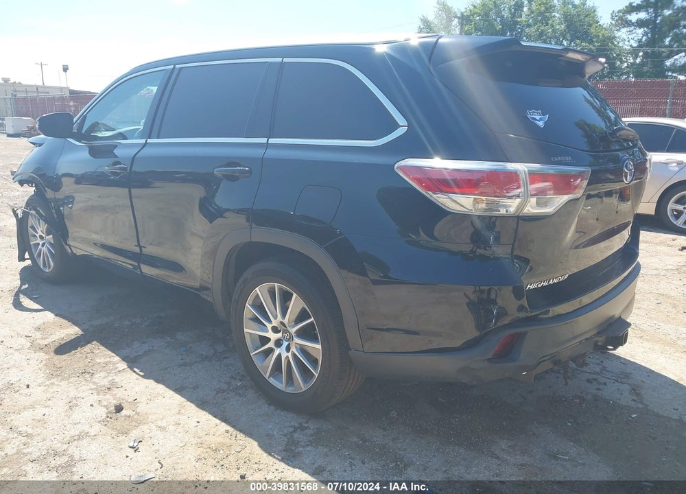2016 TOYOTA HIGHLANDER LIMITED V6 VIN: 5TDYKRFH7GS142836