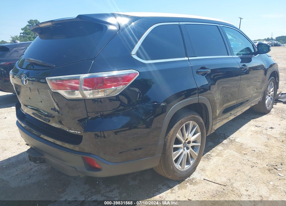2016 TOYOTA HIGHLANDER LIMITED V6 VIN: 5TDYKRFH7GS142836