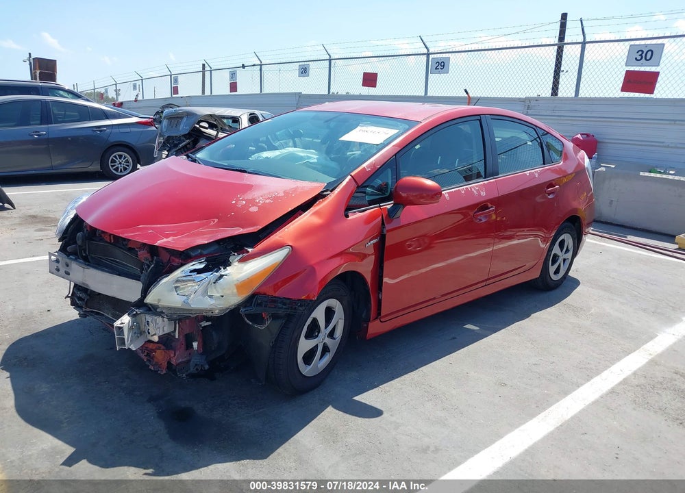 2012 TOYOTA PRIUS TWO VIN: JTDKN3DUXC5383431