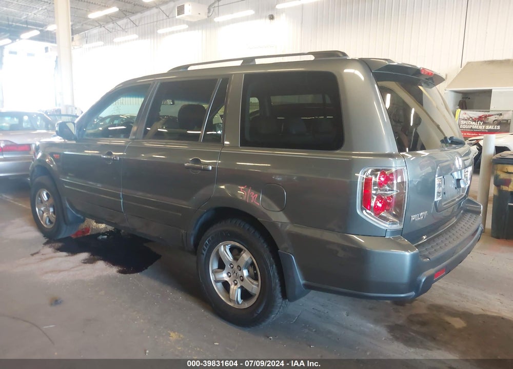 2007 HONDA PILOT EX-L VIN: 5FNYF28757B043050