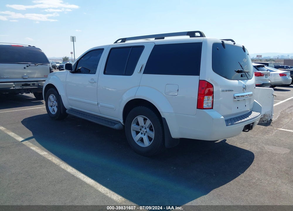 2008 NISSAN PATHFINDER SE VIN: 5N1AR18U58C659477
