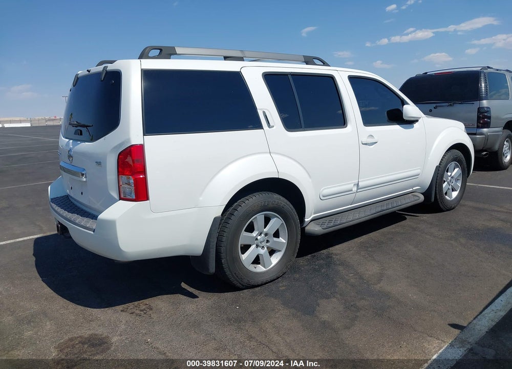 2008 NISSAN PATHFINDER SE VIN: 5N1AR18U58C659477