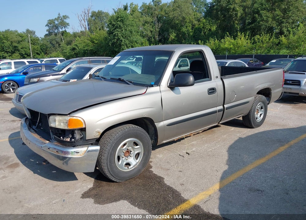 2002 GMC SIERRA 1500 SL VIN: 1GTEC14W42Z127785