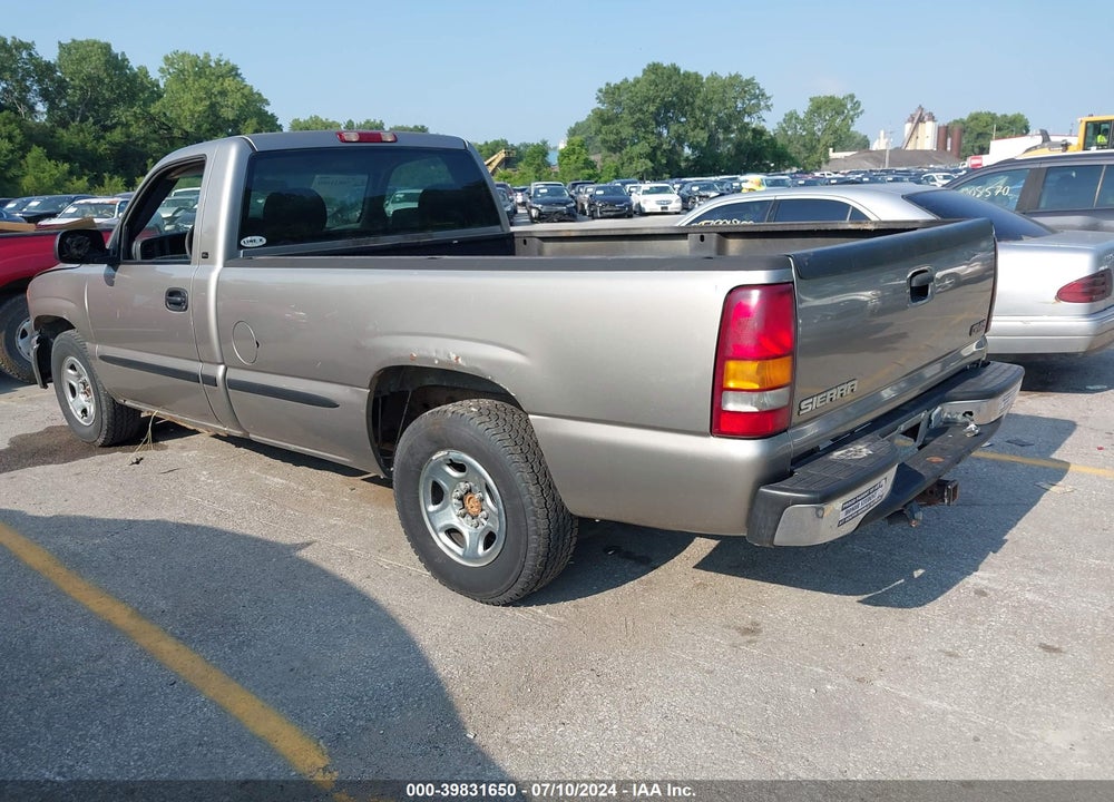 2002 GMC SIERRA 1500 SL VIN: 1GTEC14W42Z127785