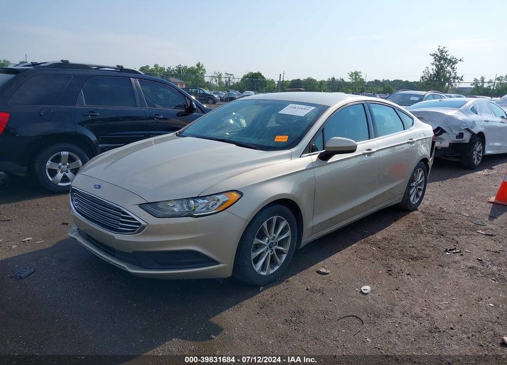 2017 FORD FUSION SE VIN: 3FA6P0HD9HR251100