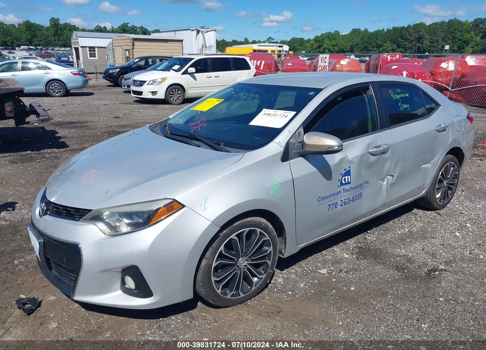 2014 TOYOTA COROLLA S PLUS VIN: 2T1BURHE3EC039891