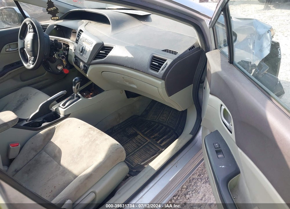 2012 HONDA CIVIC LX VIN: 19XFB2F5XCE363887