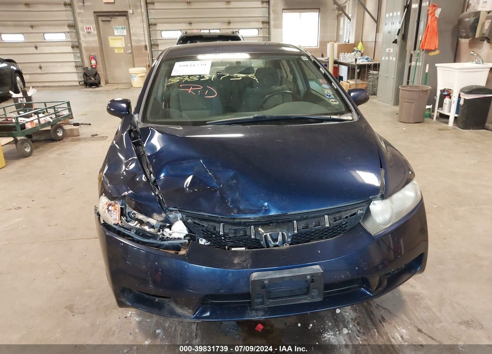2011 HONDA CIVIC LX VIN: 19XFA1F50BE021876