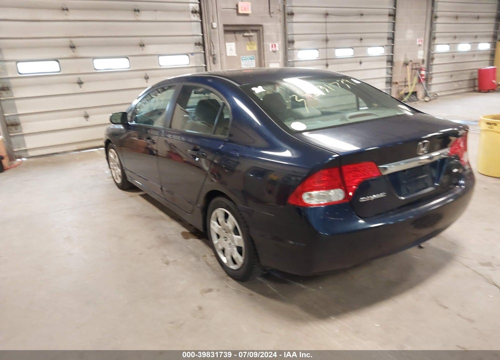 2011 HONDA CIVIC LX VIN: 19XFA1F50BE021876