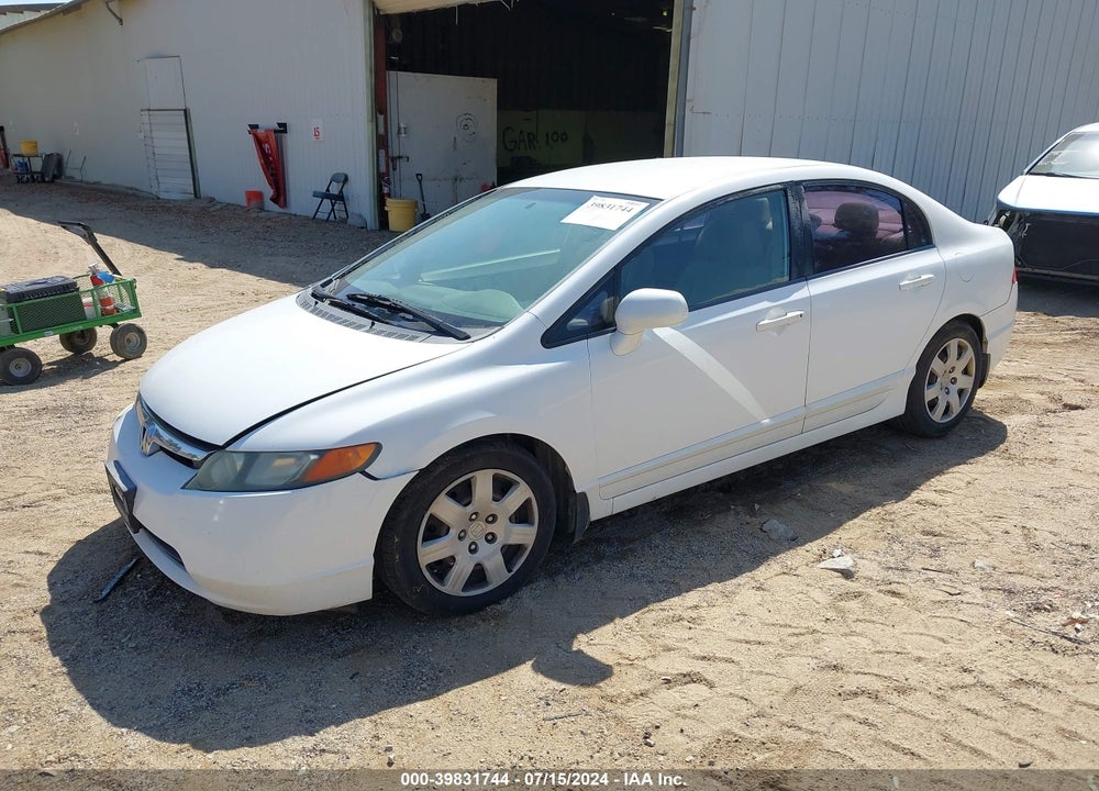 2008 HONDA CIVIC LX VIN: 2HGFA16578H346670