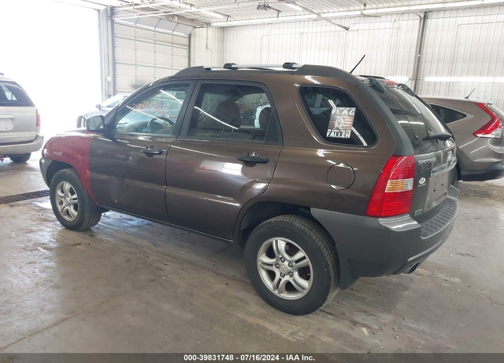 2008 KIA SPORTAGE LX V6 VIN: KNDJE723987539645
