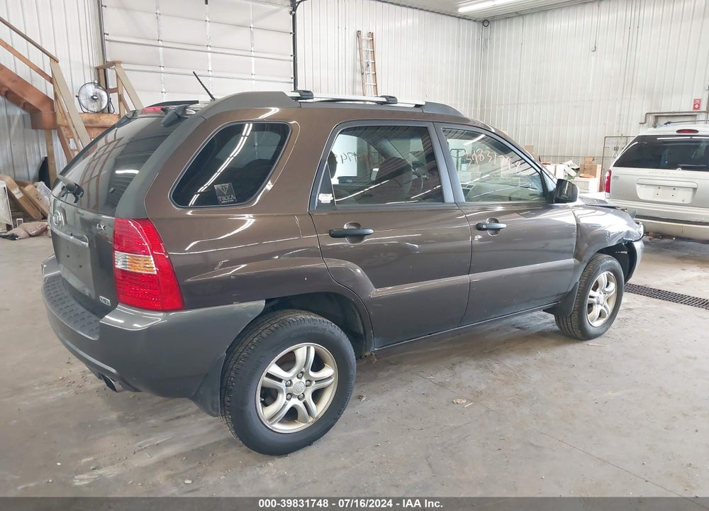 2008 KIA SPORTAGE LX V6 VIN: KNDJE723987539645