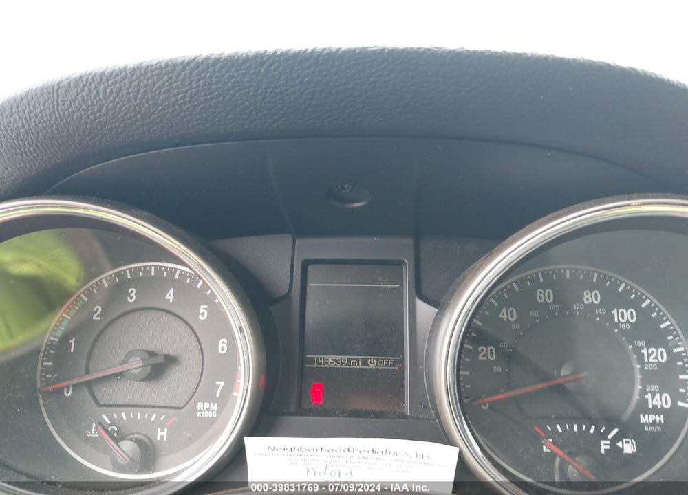 2012 JEEP GRAND CHEROKEE LAREDO VIN: 1C4RJEAG5CC162447