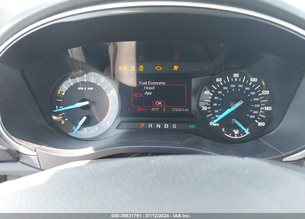 2016 FORD FUSION SE VIN: 3FA6P0H74GR227800