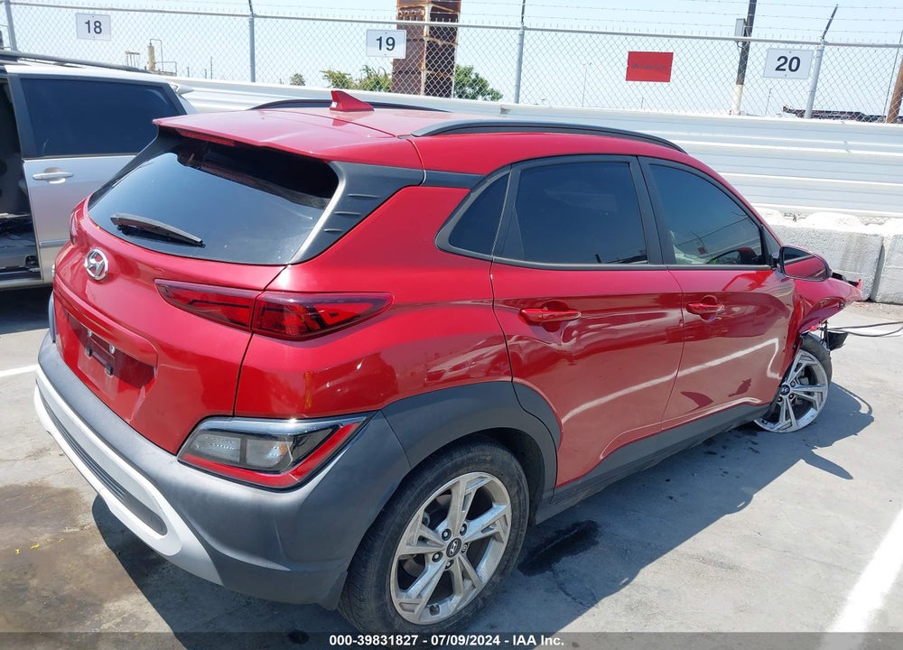 2022 HYUNDAI KONA SEL VIN: KM8K62AB6NU834272