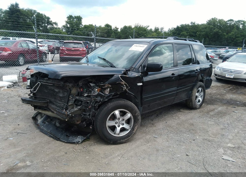 2008 HONDA PILOT EX-L VIN: 5FNYF186X8B020608