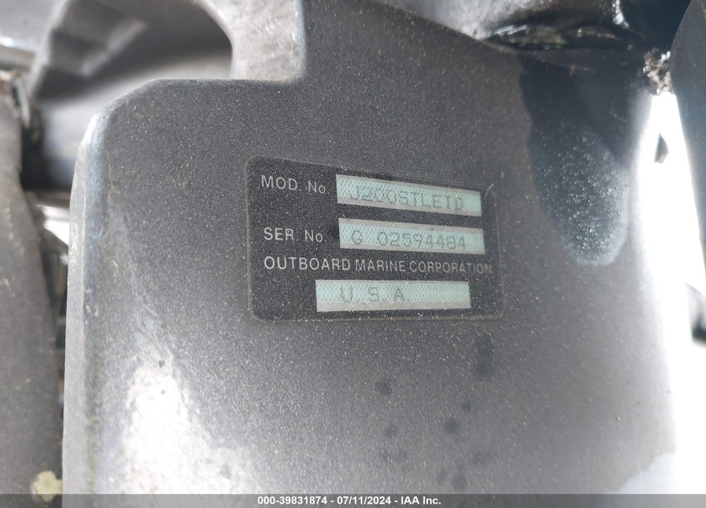1991 STRATOS BASSBOAT VIN: BNZ9J203J091