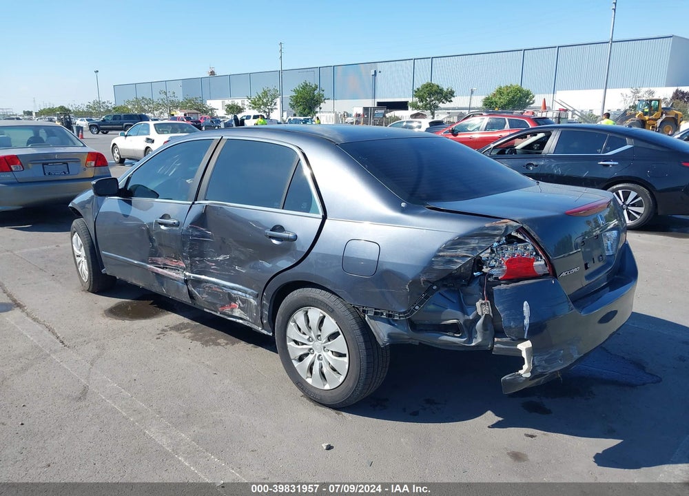 2007 HONDA ACCORD 2.4 LX VIN: 1HGCM56407A226487