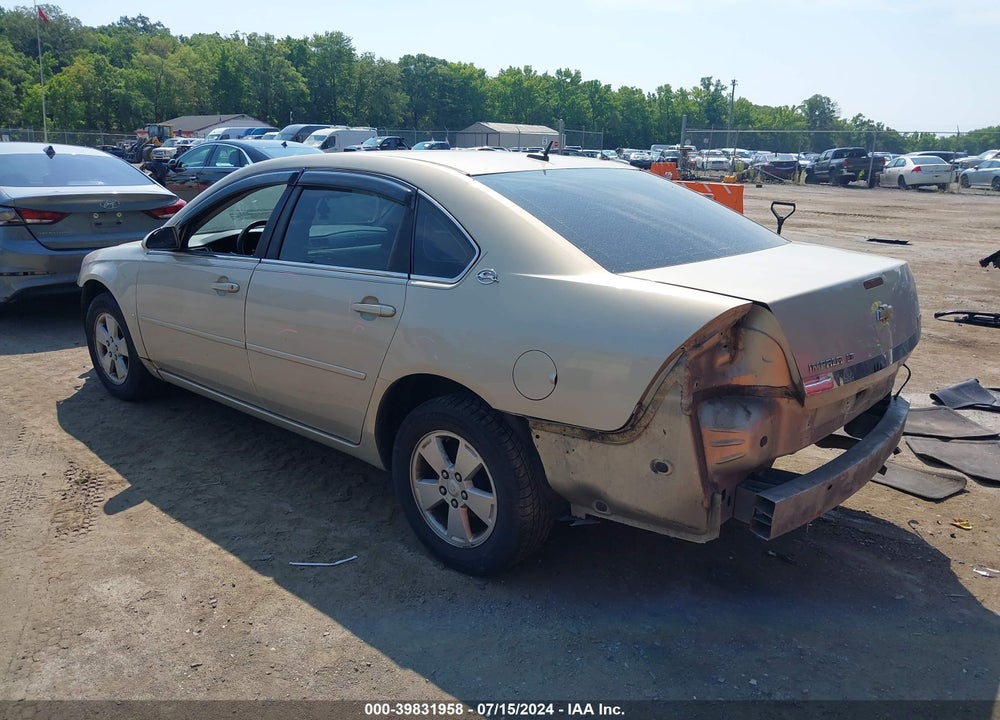 2008 CHEVROLET IMPALA LT VIN: 2G1WT58K081239920