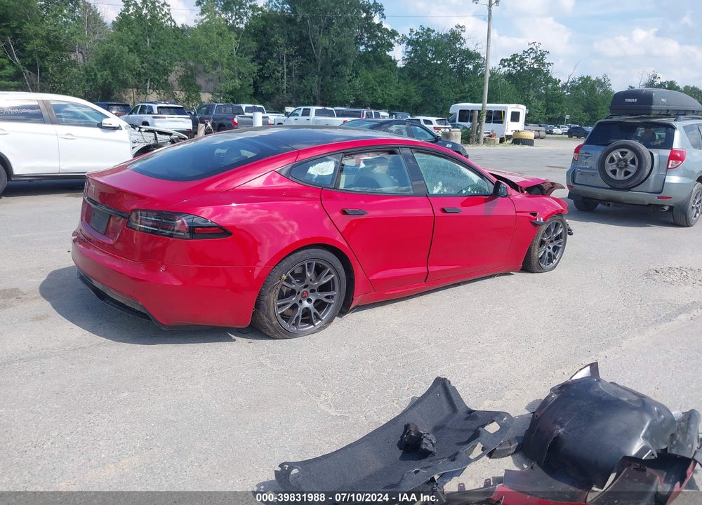 2022 TESLA MODEL S DUAL MOTOR ALL-WHEEL DRIVE VIN: 5YJSA1E51NF486195
