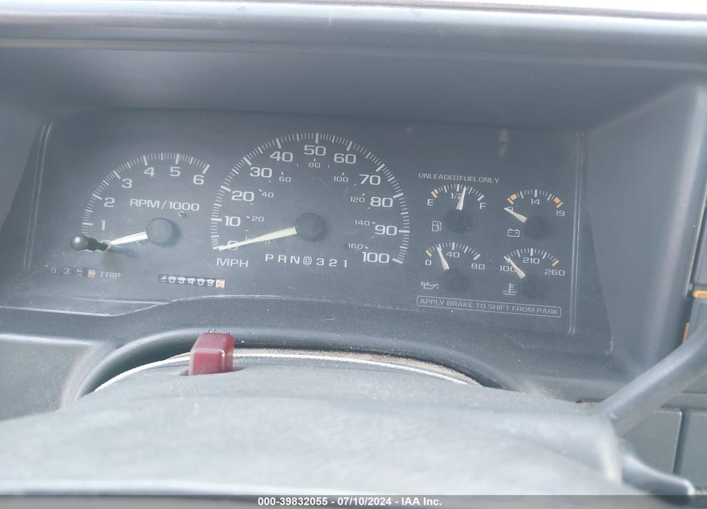 1997 CHEVROLET K2500 HD FLEETSIDE VIN: 1GCGK29RXVE172830
