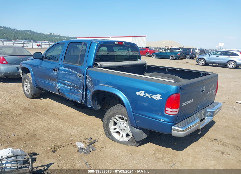 2004 DODGE DAKOTA SLT VIN: 1D7HG48N34S566935