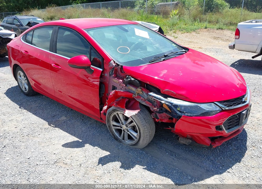 2016 CHEVROLET CRUZE LT AUTO VIN: 1G1BE5SM9G7262827