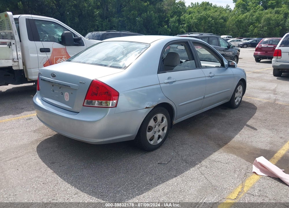 2007 KIA SPECTRA EX VIN: KNAFE121075488089